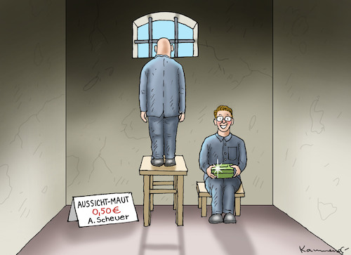 Cartoon: SCHEUER IM GLÜCK (medium) by marian kamensky tagged andreas,scheuer,matgebühr,untersuchungsausschuß,andreas,scheuer,matgebühr,untersuchungsausschuß