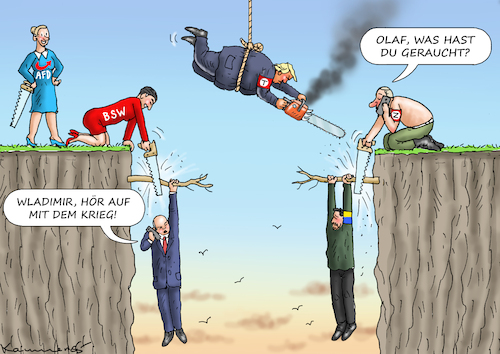 Cartoon: SCHOLZ TELEFONIERT MIT PUTIN (medium) by marian kamensky tagged scholz,telefoniert,mit,putin,scholz,telefoniert,mit,putin