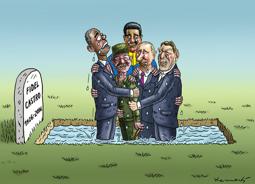 Cartoon: SCHRÖDER NACH KUBA (medium) by marian kamensky tagged fidel,castro,im,himmel,kuba,schröder,begräbnis,trauerfeier,in,havana,fidel,castro,im,himmel,kuba,schröder,begräbnis,trauerfeier,in,havana