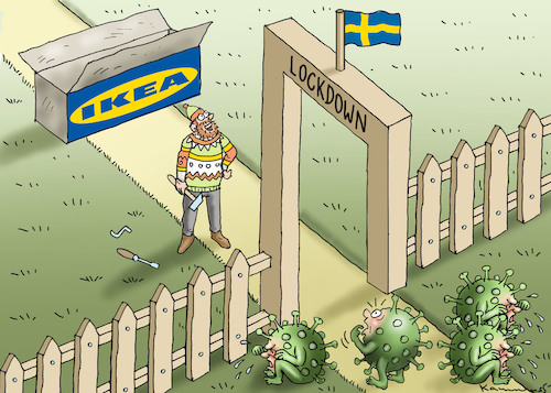 Cartoon: SCHWEDISCHER SONDERWEG (medium) by marian kamensky tagged us,wahlen,joe,biden,trump,corona,kapitol,putsch,bob,woodward,harris,lockdowns,schwedischer,sonderweg,pence,astra,seneca,us,wahlen,joe,biden,trump,corona,kapitol,putsch,bob,woodward,harris,lockdowns,schwedischer,sonderweg,pence,astra,seneca