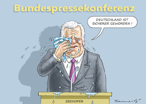 Cartoon: SEEHOFER IST BESORGT (medium) by marian kamensky tagged söder,puscht,gegen,seehofer,csu,bayern,kriminalstatistik,gauland,kreuze,söder,puscht,gegen,seehofer,csu,bayern,kriminalstatistik,gauland,kreuze