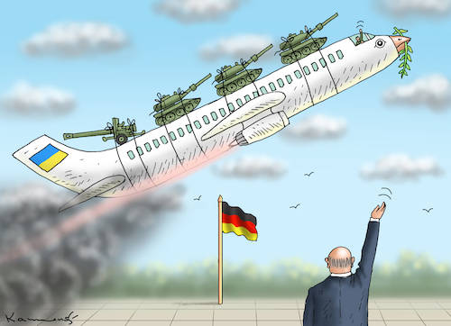 Cartoon: SELENSKYJ BESUCHT DEUTSCHLAND (medium) by marian kamensky tagged selenskyj,besucht,deutschland,selenskyj,besucht,deutschland