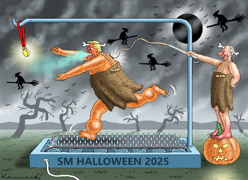 Cartoon: SM HALLOWEEN 2025 (medium) by marian kamensky tagged sm,halloween,2025,sm,halloween,2025