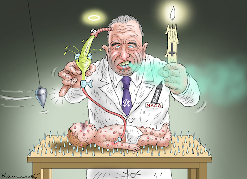 Cartoon: SSCHARLATAN R.F.KENNEDY (medium) by marian kamensky tagged scharlatan,kennedy,scharlatan,kennedy