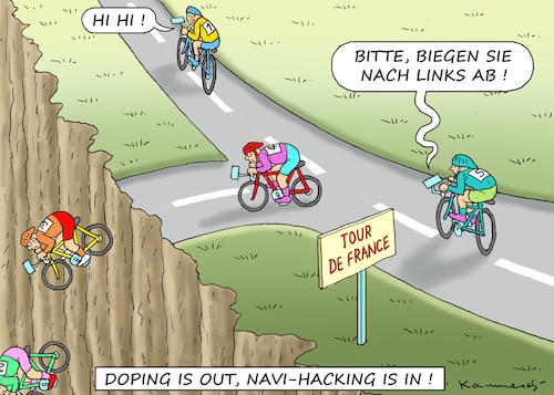 Cartoon: TOUR DE FRANCE IM DIGITALALTER (medium) by marian kamensky tagged katastrophenfall,in,bayern,schneechaos,skitourismus,bundeswehr,katastrophenfall,in,bayern,schneechaos,skitourismus,bundeswehr