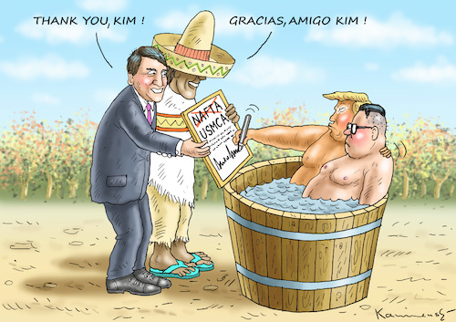 Cartoon: TRUDEAU UND NIETO (medium) by marian kamensky tagged obama,trump,präsidentenwahlen,usa,baba,vanga,republikaner,inauguration,demokraten,wikileaks,faschismus,manafort,cohen,hurrikan,florence,kavanaugh,usmca,trudeau,nieto,obama,trump,präsidentenwahlen,usa,baba,vanga,republikaner,inauguration,demokraten,wikileaks,faschismus,manafort,cohen,hurrikan,florence,kavanaugh,usmca,trudeau,nieto