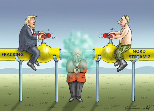 TRUMP VS PUTIN VS MERKEL