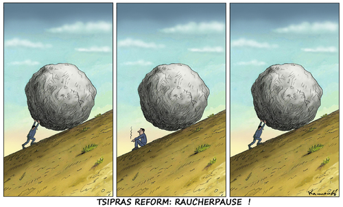 Cartoon: TSIPRAS REFORM RAUCHERPAUSE (medium) by marian kamensky tagged alexis,tsipras,griechenland,rettungsschirm,eu,griechowestern,alexis,tsipras,griechenland,rettungsschirm,eu,griechowestern