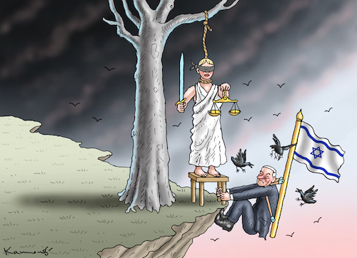 Cartoon: VOLLSTRECKER NETANYAHU (medium) by marian kamensky tagged vollstrecker,netanyahu,justizreform,israel,vollstrecker,netanyahu,justizreform,israel