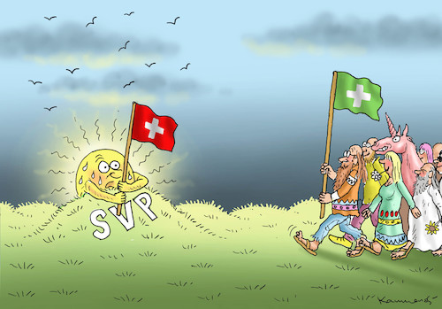 Cartoon: WAHLEN IN DER SCHWEIZ (medium) by marian kamensky tagged ursula,von,der,leyen,berateraffäre,bundeswehr,vetternwirtschaft,korruption,karel,gott,biene,maja,wahlen,in,schweiz,die,rechtspopulisten,im,sinkflug,ursula,von,der,leyen,berateraffäre,bundeswehr,vetternwirtschaft,korruption,karel,gott,biene,maja,wahlen,in,schweiz,die,rechtspopulisten,im,sinkflug