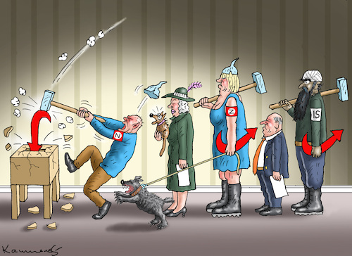 Cartoon: WAHLEN IN SACHSEN UND THÜRINGEN (medium) by marian kamensky tagged wahlen,in,sachsen,und,thüringen,afd,höcke,faschismus,wahlen,in,sachsen,und,thüringen,afd,höcke,faschismus