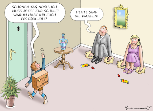 Cartoon: WAHLMÜDIGKEIT NÜTZT DER AFD (medium) by marian kamensky tagged wahlmüdigkeit,nützt,der,afd,wahlmüdigkeit,nützt,der,afd