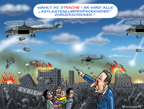 Cartoon: WAHLPLAKAT DER FPÖ (medium) by marian kamensky tagged hans,christian,strache,fpö,wienwahl,rechtspopulisten,hans,christian,strache,fpö,wienwahl,rechtspopulisten