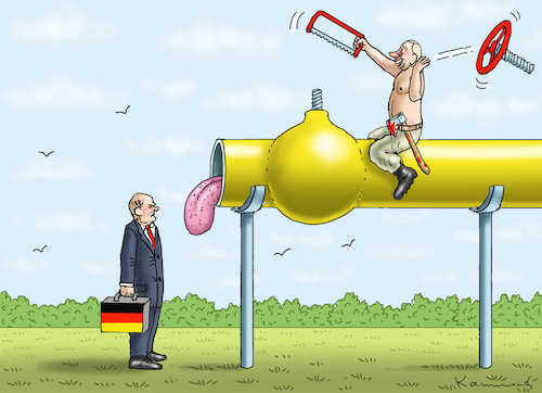 Cartoon: WARTUNGSARBEITEN (medium) by marian kamensky tagged putins,bescherung,ukraine,provokation,swift,nato,osterweiterung,putins,bescherung,ukraine,provokation,swift,nato,osterweiterung