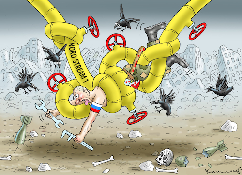 Cartoon: WARTUNGSARBEITEN AN NORD STREAM (medium) by marian kamensky tagged wartungsarbeiten,an,nord,stream,wartungsarbeiten,an,nord,stream