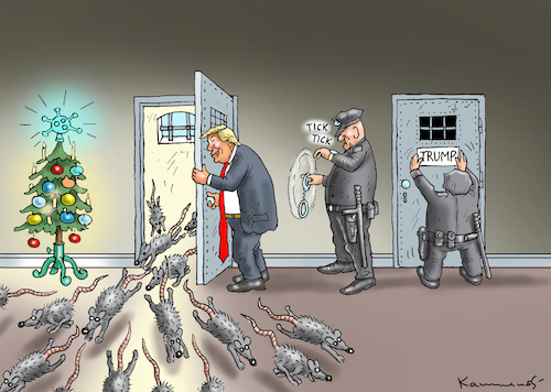 Cartoon: WEIHNACHTSAMNESTIE (medium) by marian kamensky tagged coronavirus,epidemie,gesundheit,panik,stillegung,george,floyd,twittertrump,pandemie,weihnachten,santa,klaus,coronavirus,epidemie,gesundheit,panik,stillegung,george,floyd,twittertrump,pandemie,weihnachten,santa,klaus