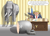Cartoon: ANTIELEPHANTIST TRUMP (small) by marian kamensky tagged obama,trump,präsidentenwahlen,usa,baba,vanga,republikaner,inauguration,demokraten,wikileaks,faschismus