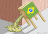 Cartoon: BRAUNS BRASILIEN (small) by marian kamensky tagged jair,bolsonaro,brasilien,präsidentenwahl,faschismus,nationalisms,rechtsradikal,rassistisch