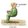Cartoon: Claudia Roth bleibt (small) by marian kamensky tagged claudia,roth,die,grünen,vorsitzende