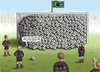 Cartoon: Deutschland Brasilien Fussball (small) by marian kamensky tagged fifa,wm,brasilien,katar,korruption,fussball,sepp,blatter,deutschland,papst,franziskus