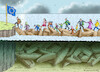 Cartoon: FLÜCHTLINGSDRAMA (small) by marian kamensky tagged flüchtlingsdrama