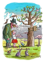 Cartoon: Frühlingsvögel (small) by marian kamensky tagged frühling