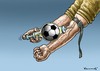 Cartoon: Fussballjunk (small) by marian kamensky tagged fifa,wm,brasilien,katar,korruption,fussball,sepp,blatter,papst,franziskus
