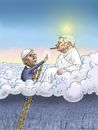 Cartoon: Gauck unter Freunden (small) by marian kamensky tagged mein krampf thilo sarrazin deutschland rechtsdruck joachim gauck bundespräsident