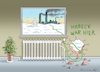 Cartoon: HABECK WAR HIER (small) by marian kamensky tagged energiewende,habeck,atommeiler