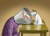 Cartoon: His Masters Voice (small) by marian kamensky tagged his,masters,voice,grippewelle