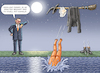 Cartoon: HYGIENE VOR DEM DUELL (small) by marian kamensky tagged tv,duell,harris,vs,trump