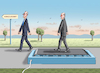 Cartoon: KANZLERAMTRENNEN (small) by marian kamensky tagged kanzleramtrennen,scholz,merz