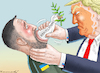 Cartoon: KAPITULATIONSFRIEDEN (small) by marian kamensky tagged musk,trump,zuckerberg,bezos,felon,and,elon,in,panama,zölle,diktator,selenskyj,putin,ukraine,usa