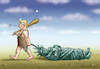 Cartoon: NEANDERTALTRUMP (small) by marian kamensky tagged obama trump präsidentenwahlen usa baba vanga republikaner inauguration demokraten wikileaks faschismus
