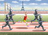 Cartoon: NERVÖSE OLYMPISCHE SPIELE (small) by marian kamensky tagged nervöse,olympische,spiele,in,paris