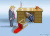Cartoon: OBAMAS SCHNÜFFELATTACKE (small) by marian kamensky tagged obama trump präsidentenwahlen usa baba vanga republikaner inauguration demokraten wikileaks faschismus