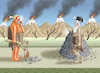 Cartoon: ORANGE MATHEMATIK (small) by marian kamensky tagged nadelöhr,wieder,frei,trump,iran,hormus