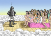 Cartoon: PARADIES (small) by marian kamensky tagged hollande,trifft,obama,terroranschlag,in,paris