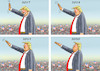 Cartoon: PROGRESSIVE TRUMP (small) by marian kamensky tagged brexit,theresa,may,england,eu,schottland,weicher,wahlen,boris,johnson,nigel,farage,ostern,seidenstrasse,xi,jinping,referendum,trump,monsanto,bayer,glyphosa,strafzölle