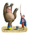 Cartoon: Putin dressiert Janukowitsch (small) by marian kamensky tagged vitali,klitsccko,ukraine,janukowitsch,demokratie,gewalt,bürgerkrieg