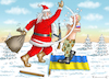 Cartoon: PUTINS BESCHERUNG (small) by marian kamensky tagged putins,bescherung,ukraine,provokation