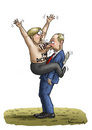 Cartoon: Putins Nacktfrauenattacke Hanove (small) by marian kamensky tagged putin,merkel,nacktfrauenattacke,hanover,messe
