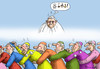 Cartoon: Regenbogennetzwerke (small) by marian kamensky tagged papstrücktritt,benedikt,vatikan,katholische,kirche,schwule,netzwerke
