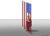 Cartoon: SCHIZOTRUMP (small) by marian kamensky tagged obama trump präsidentenwahlen usa baba vanga republikaner inauguration demokraten fbi james comey wikileaks faschismus