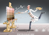 Cartoon: STADTBILDMALER MERZ (small) by marian kamensky tagged stadtbild,maler,merz