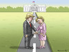 Cartoon: THE DIRTY FIGHT (small) by marian kamensky tagged mail affair clinton trump presidentenwahlen usa