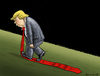 Cartoon: TRUMP AUF DEM WEG NACH OBEN (small) by marian kamensky tagged obama,trump,präsidentenwahlen,usa,baba,vanga,republikaner,demokraten,faschismus