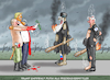 Cartoon: TRUMP EMPFIEHLT PUTIN ALS FRIEDE (small) by marian kamensky tagged trump,empfiehlt,putin,als,friedensvermittler,iran,israel,krieg