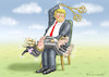 Cartoon: TRUMP STEREO (small) by marian kamensky tagged obama,trump,präsidentenwahlen,usa,baba,vanga,republikaner,inauguration,demokraten,kushner,wikileaks,faschismus
