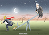 Cartoon: TRUMP UND ROHANI (small) by marian kamensky tagged merkel,macron,reformen,eu,frankreich,trump,iran,atomdeal,rohani